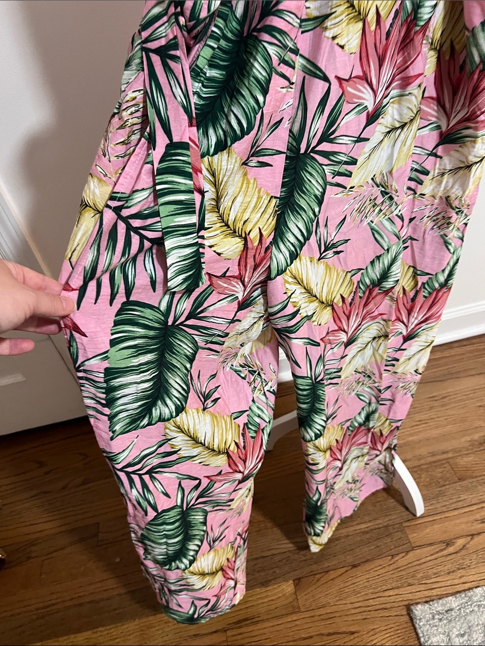Tropical Zippered Jumpsuit - Picture 3 of 9